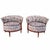 Mid Century Modern Atomic Barrel Back Club Chairs Newly Reupholstered - Pair This Fantastic Stylish Pair of Vintage Modern...