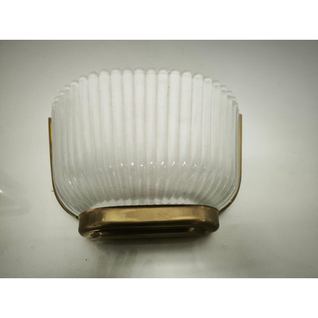 Brass and Glass Wall Light from Archimede Seguso, 1930s For Sale - Image 10 of 10
