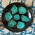 Ceramic Vintage French Majolica Oyster Plates attributed to Elchinger, 1960s, Set of 6 For Sale - Image 7 of 12