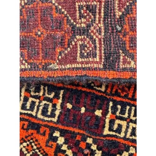 Small Vintage Turkmen Baluch Rug, 1980s For Sale - Image 10 of 11