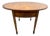 English George III Style Pembroke Burl Wood Table W Twin Drop-Leaf Sides For Sale