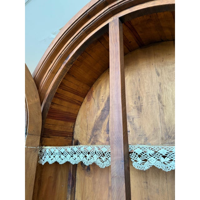 Early 20th Century Early 20th Century Rustic Cabinet or Cupboard in Solid Oak with Glass Front For Sale - Image 5 of 18