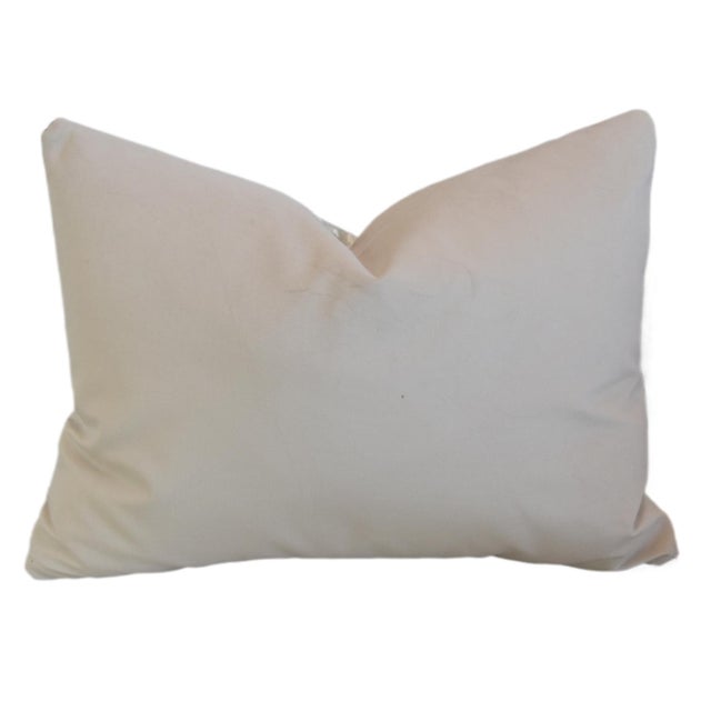 2020s Antelope Print Linen & Velvet Pillow For Sale - Image 5 of 6