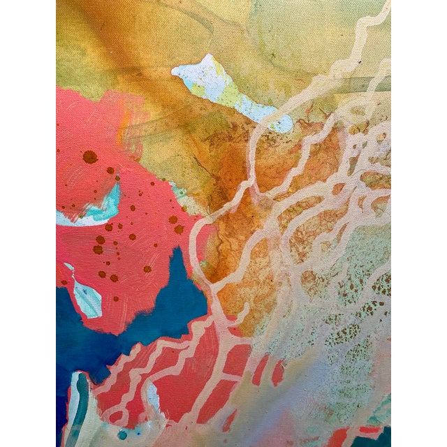 The fourth painting in The Gulf Series. Playful, vibrant and robust hues of flora and fauna beneath turquoise waters. Gulf...