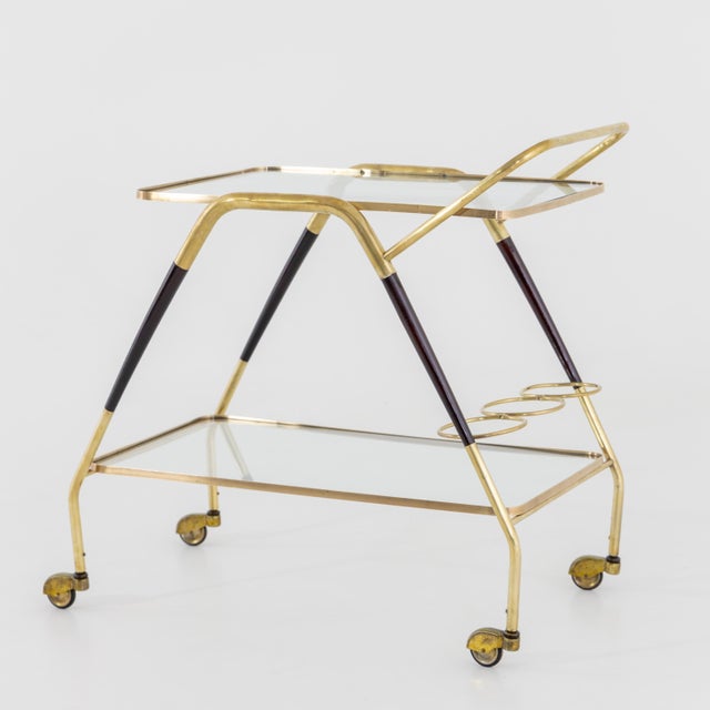 Italian Mid Century Modern Bar Cart For Sale - Image 18 of 18