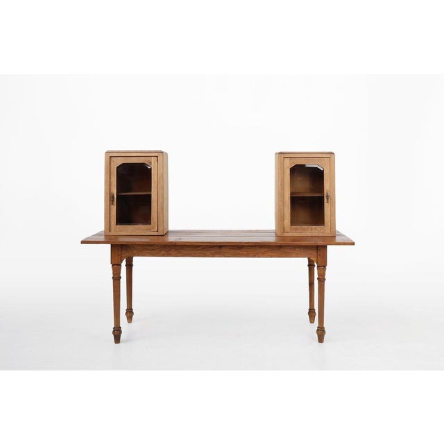 Rustic French Table Display Cabinet, 1900s For Sale - Image 11 of 14