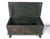 Antique chest with a flat lid in a casket style. It is made of heavy oak. The front is decorated with rounded arches,...