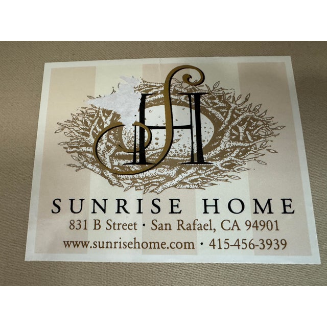 2010s Custom HMS Furniture for Sunrise Home Arm Chair + Ottoman For Sale - Image 5 of 14