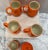 Folk Art Vintage 1960's Mid Century Modern Cottage Core Butterfly Coffee Mugs & Creamer Sugar Bowl Set - Set of 6 For Sale - Image 3 of 14