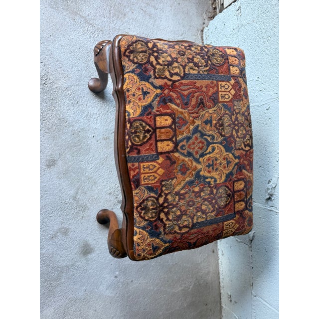 Early 20th Century Antique French Walnut Footstool For Sale - Image 15 of 17