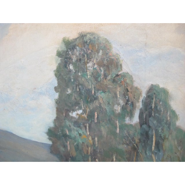 Signed Western Farmland Landscape Oil Painting For Sale In Portland, OR - Image 6 of 8