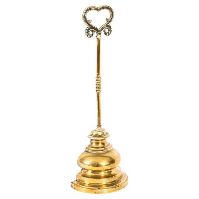 Antique Victorian Brass Door Stop, 1800s For Sale - Image 15 of 15