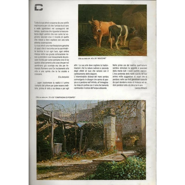 Armando Romano, Figures, Oil on Board, 1980s, Framed For Sale - Image 10 of 11