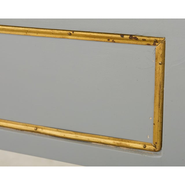 Neoclassical Louis XVI Style Bronze Mounted Marble Top Console Desk For Sale - Image 12 of 12