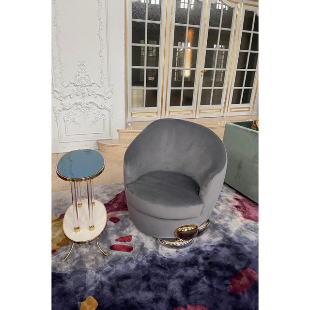 2000 - 2009 Vintage French Sculptural Capsule Lounge Chairs by Jean-Rémy Couradette, 2002, Set of 2 For Sale - Image 5 of 6