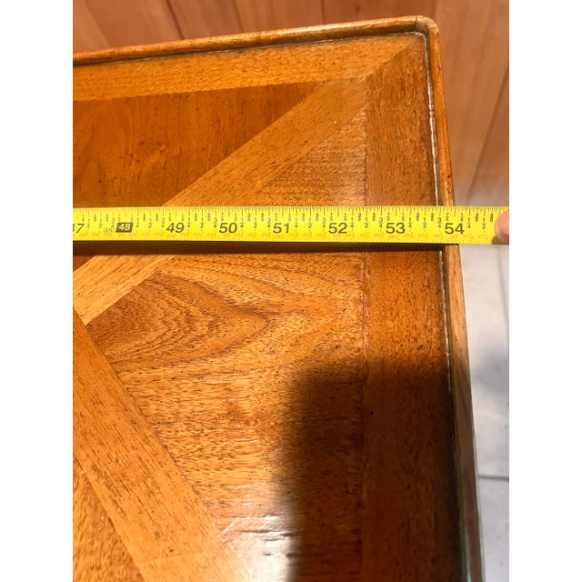 Mid 20th Century Vintage Bodart Parquetry Console Table With Drawers – French Provincial Style For Sale - Image 5 of 12