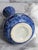 Flow Blue Porcelain Vase With Traditional Asian Landscape For Sale - Image 4 of 12