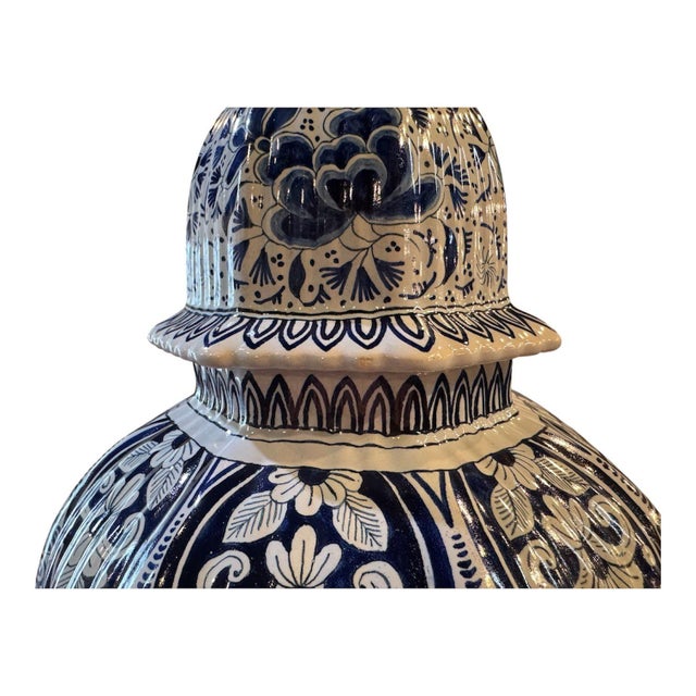 Blue 19th Century Monumental Delft Ginger Jar For Sale - Image 8 of 11