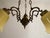 Vintage Art Nouveau Revival Three-Light Chandelier with Opaline Glass Shades, Yugoslavia, 1960s For Sale - Image 10 of 12