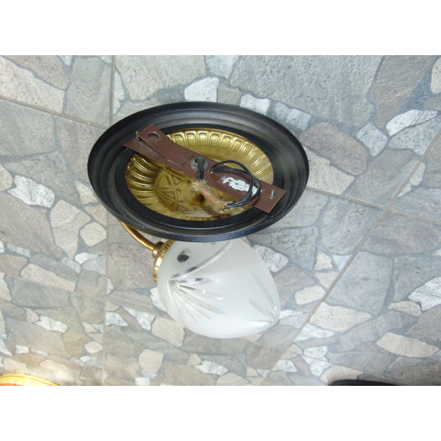 Mid-Century Modern Vintage Ceiling Light and Wall Light, 1970s, Set of 2 For Sale - Image 3 of 12