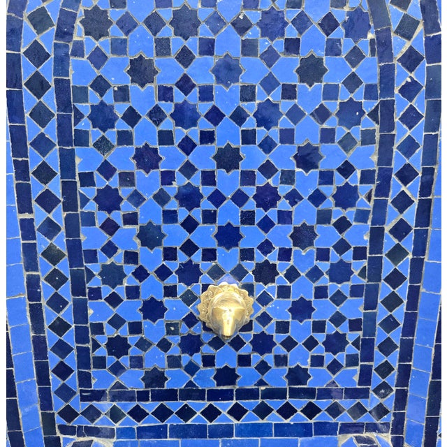Just arrived! This beautiful handmade Moroccan mosaic tile fountain was crafted in Marrakech, Morocco, featuring the...