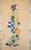 Textile "Beauty Walking Under the Moon", Early Showa Era Japanese Silk Scroll Painting For Sale - Image 7 of 18
