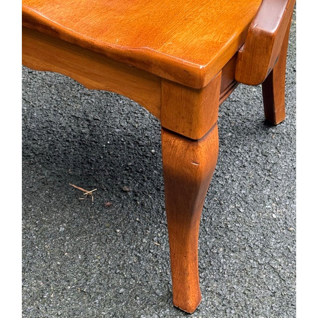 Late 20th Century Solid Maple Spindle Back Dining Chairs - Set of 6 For Sale - Image 9 of 12