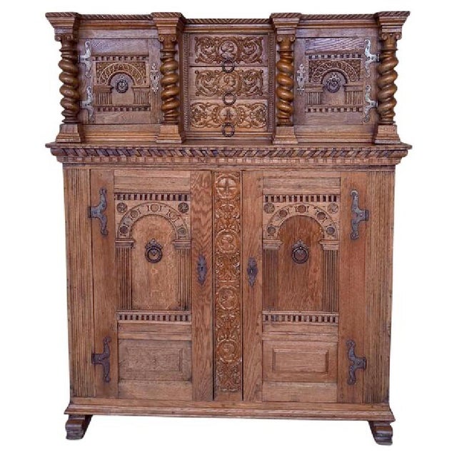 Dutch Hand-Carved Cabinet, 1900s For Sale - Image 6 of 6
