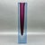 Mid-Century Modern Vintage MCM Flavio Poli Seguso Murano Attributed Pale Blue Glass Block Vase With Ruby/Purple Sommerso For Sale - Image 3 of 11