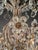 Antique Art Nouveau Flower Candelabrum Crystal Chandelier Brass Ceiling Lustre For Sale - Image 9 of 15