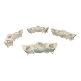 Italian Porcelain Centerpiece from Capodimonte, 1930s, Set of 4 For Sale