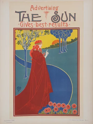 Louis John Rhead, The Sun, 1895, Original Lithograph