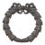 Vintage Iron Neo-Classical Style Wreath For Sale