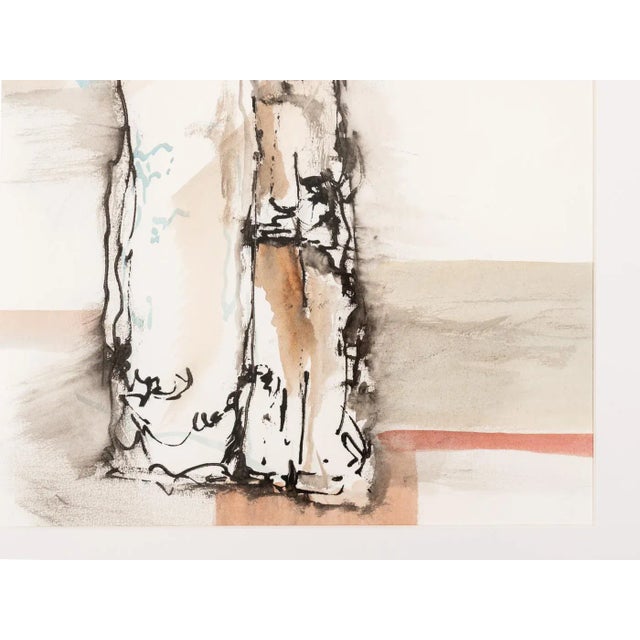 The Birch, Watercolor on Paper, Framed For Sale - Image 6 of 10