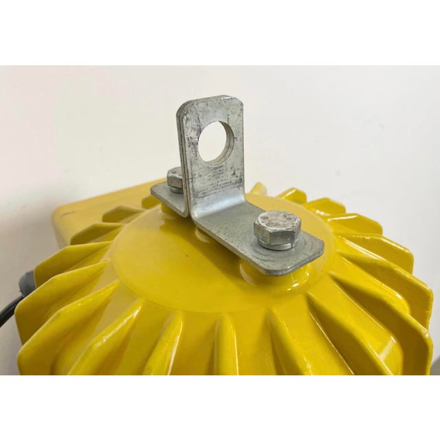Industrial Yellow Explosion Proof Lamp with Black Enameled Shade from Elektrosvit, 1990s For Sale - Image 16 of 18