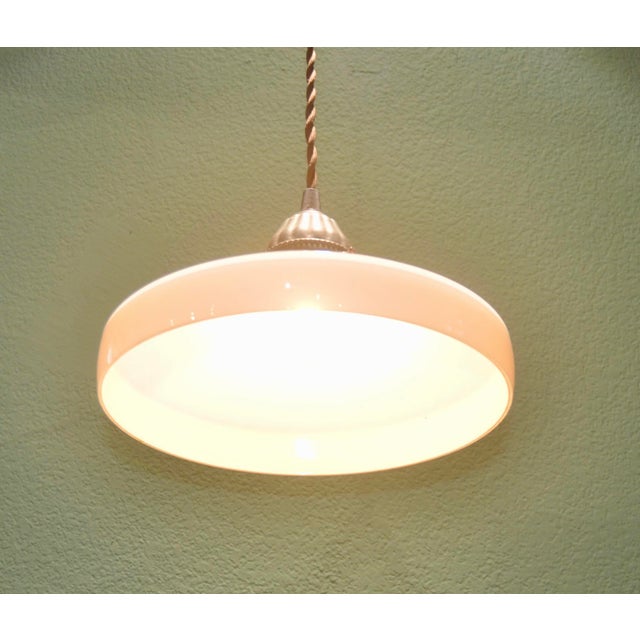 1920s Art Deco White Opaline Lamp, 1920s For Sale - Image 5 of 12