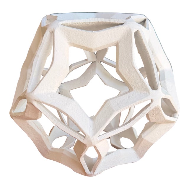 Regina Andrew White Aluminum Home Accent With Star Detailing For Sale