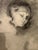Piet Hein Eek Heinrich Pforr, Evening Hour Woman in Lamplight Face, 1919, Charcoal on Paper For Sale - Image 4 of 9