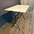 Antique French Carrera Marble Top Cafe or Bistro Table With Cast Iron Base For Sale - Image 4 of 10