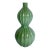 Mid-Century Modern Fluted Gourd Shaped Glass Vase For Sale