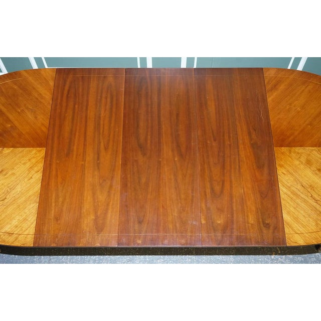 Brown Extendable Dining Table in Cherrywood and Hand-Painted Gilt Wood from Kindel Furniture For Sale - Image 8 of 18