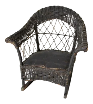 Antique Children's Wicker Rocking Chair