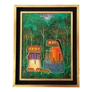 1931 Raul Conti Argentine "Landscape" Oil Painting For Sale