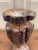 Brown 1970s Hand-Carved Chrysanthemum Wood Vase From Marshall Field’s For Sale - Image 8 of 11