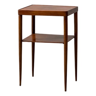 Mid-Century Side Table with Shelf in Teak, 1960s For Sale