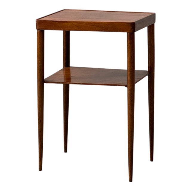 Mid-Century Side Table with Shelf in Teak, 1960s For Sale