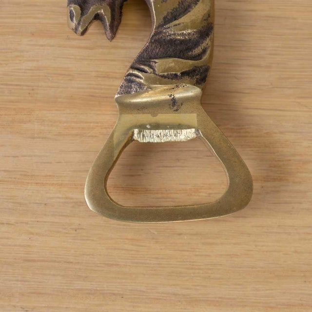 Metal 1950s French Brass Horse Bottle Opener For Sale - Image 7 of 10