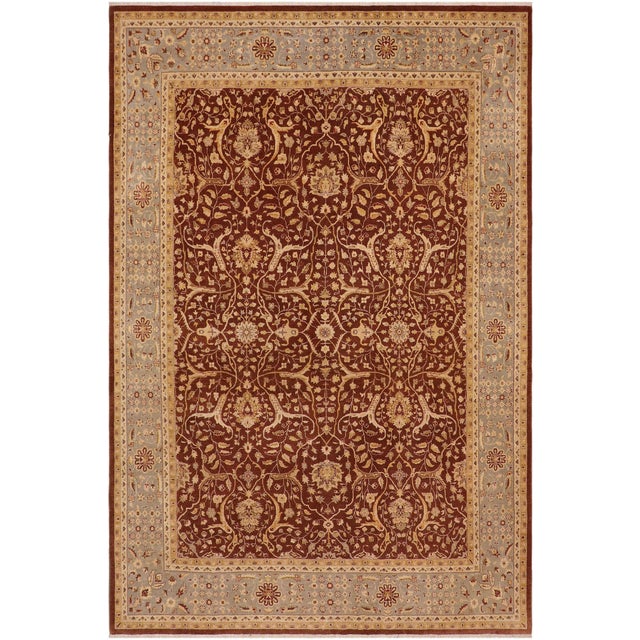 Shabby Chic Brown/Gray Wool Rug - 8'11'' X 11'11'' For Sale - Image 10 of 10