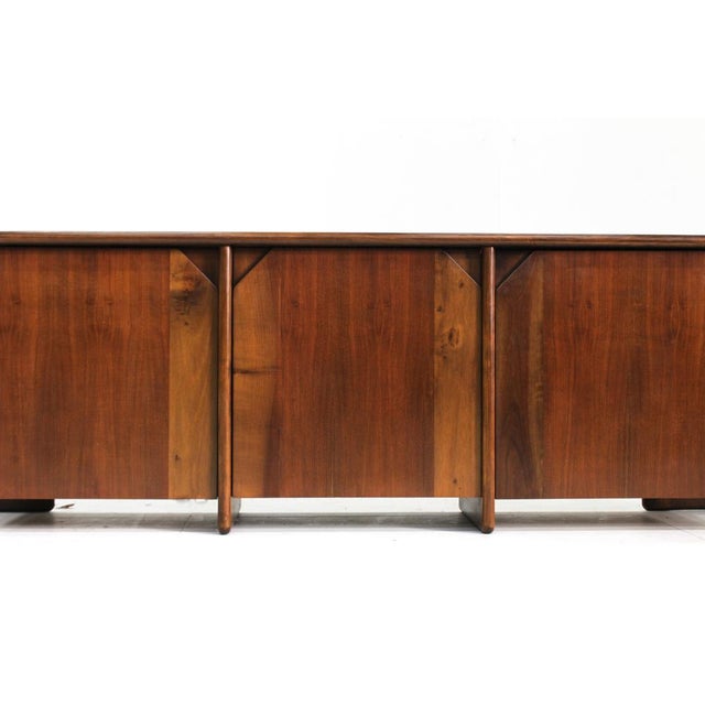 Vintage Italian Walnut Sideboard by Ammannati and Vitelli for Catalano, 1960s For Sale - Image 10 of 11