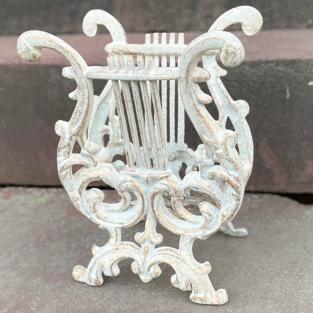 Mid 20th Century Vintage Lyre/Harp Shaped Aluminum Rack Chairish